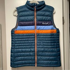 Cotopaxi Blue and Orange Puffer Vest